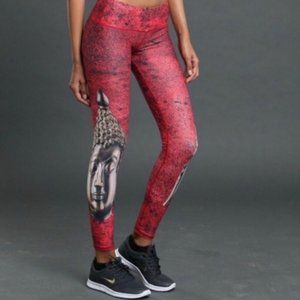 Noli | Red Buddha Print Leggings